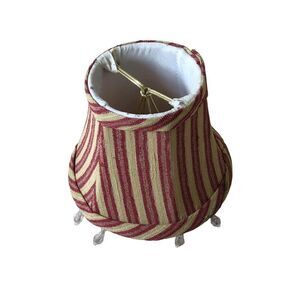 Vintage Fabric Mini Lamp Shade Traditional Striped
